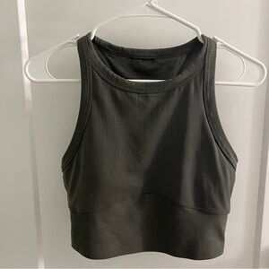 Lululemon Green Cropped Tank Top